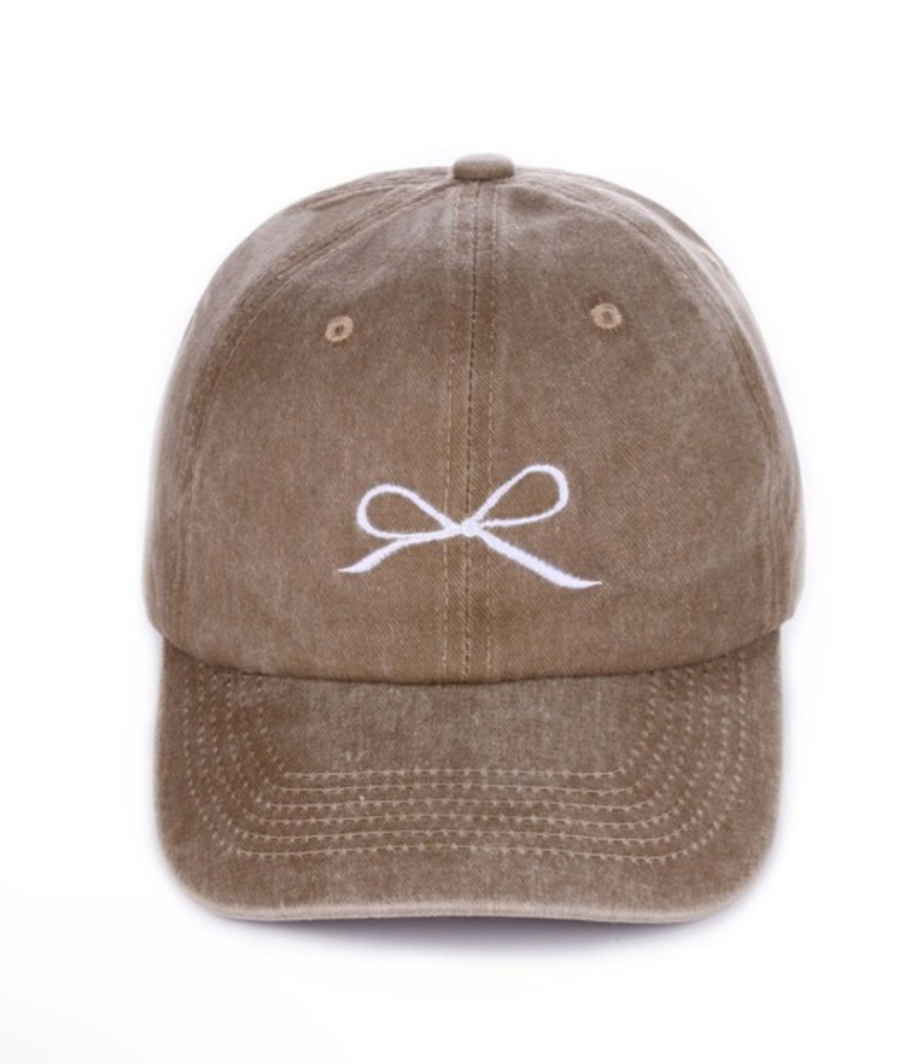 Bow-tiful Baseball Cap in Mocha