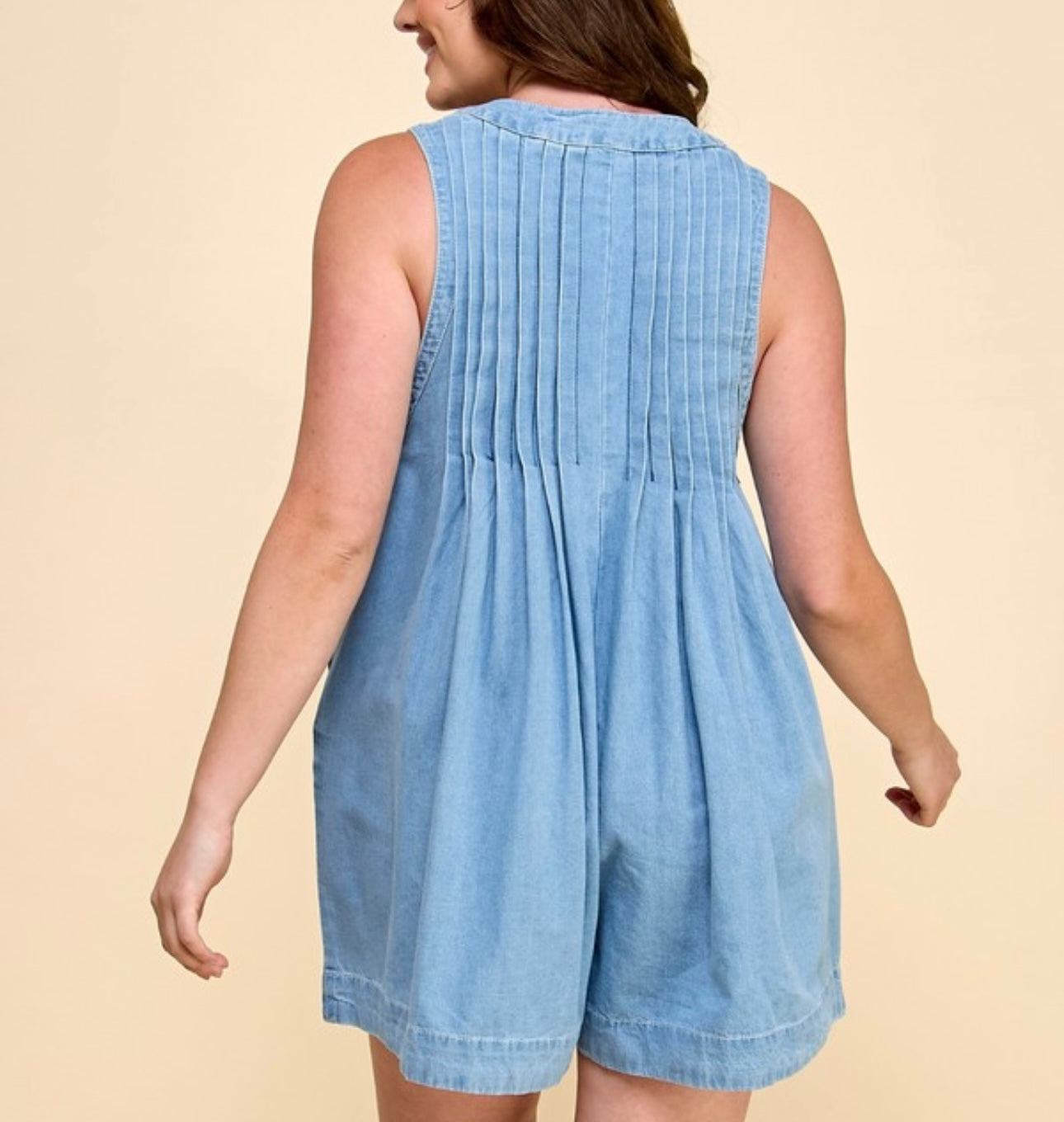 Darling Denim Romper PLUS SIZE